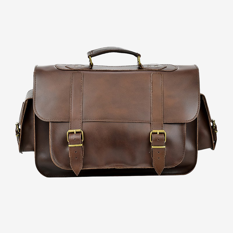 
                  
                    brown leather briefcase
                  
                