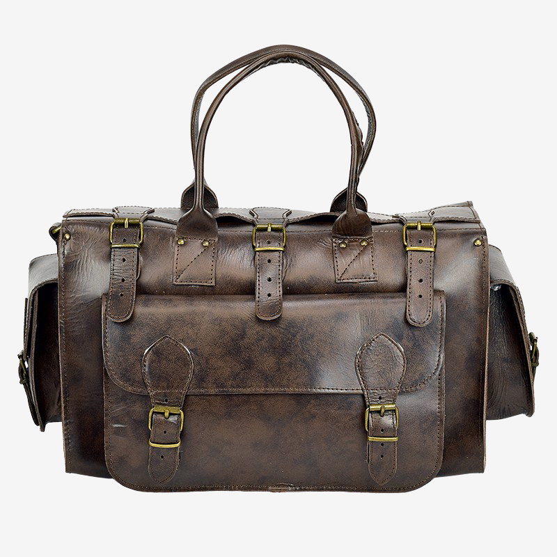 
                  
                    brown leather duffels
                  
                