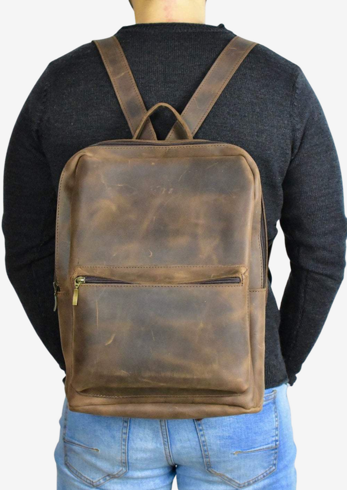 
                  
                     Large leather backpack for man
                  
                