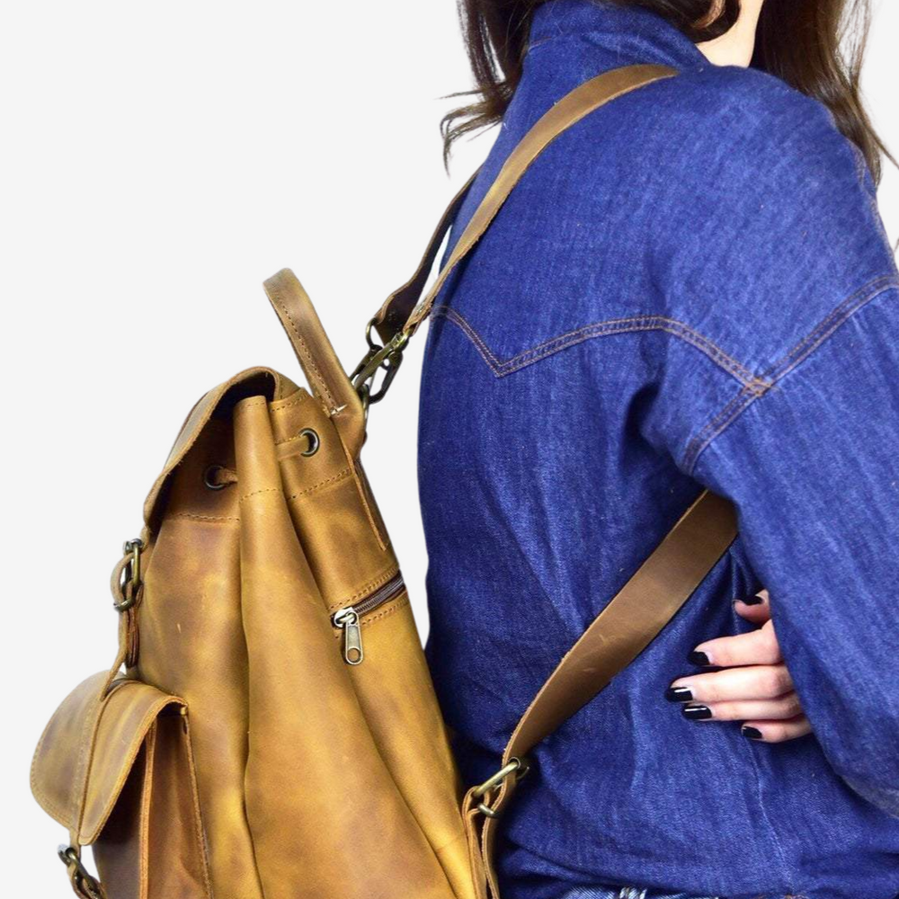 
                  
                    handmade leather backpack
                  
                