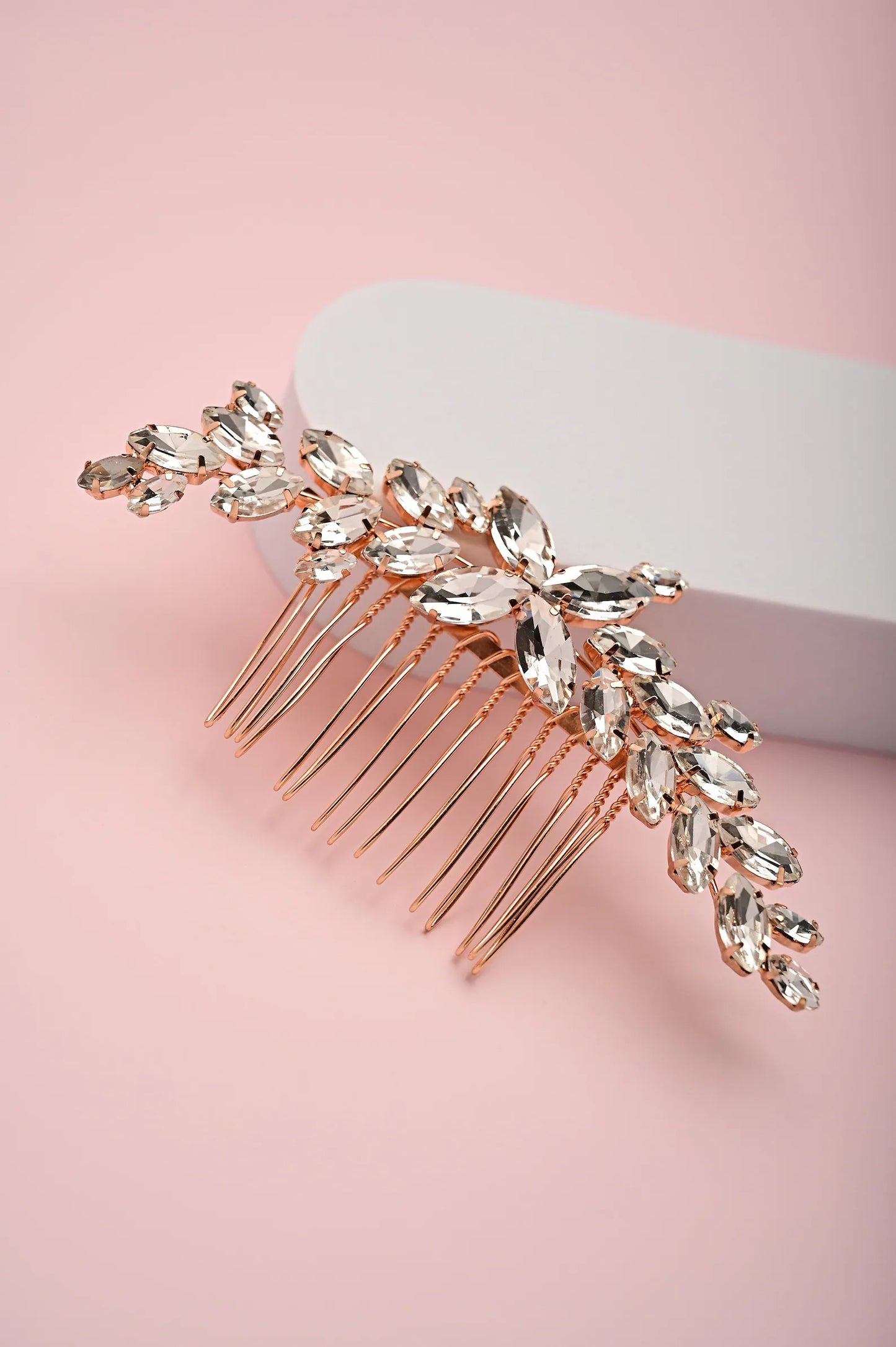 Rose Gold Bridal Hair Comb, Chiara