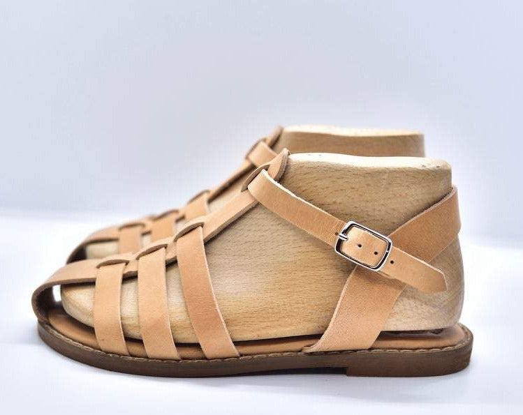 kids handmade sandals, δερμάτινα παιδικά σανδάλια