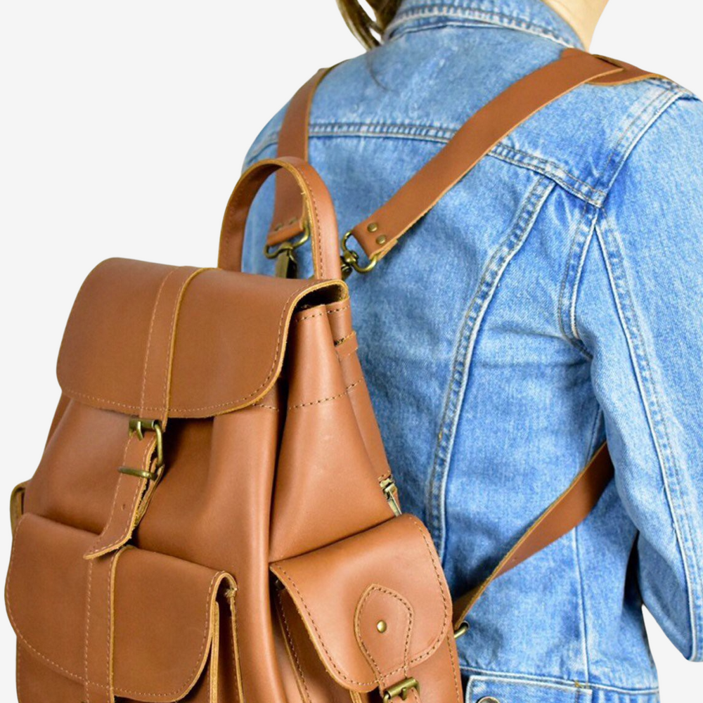 
                  
                    genuine Greek Leather backpacks
                  
                