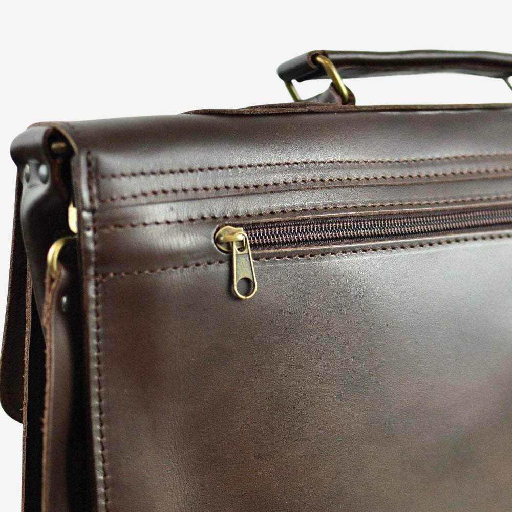 
                  
                     Large leather briefcase for man
                  
                