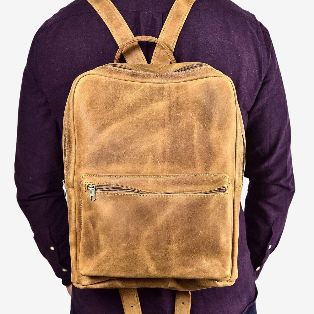 
                  
                     Large leather backpack for man
                  
                