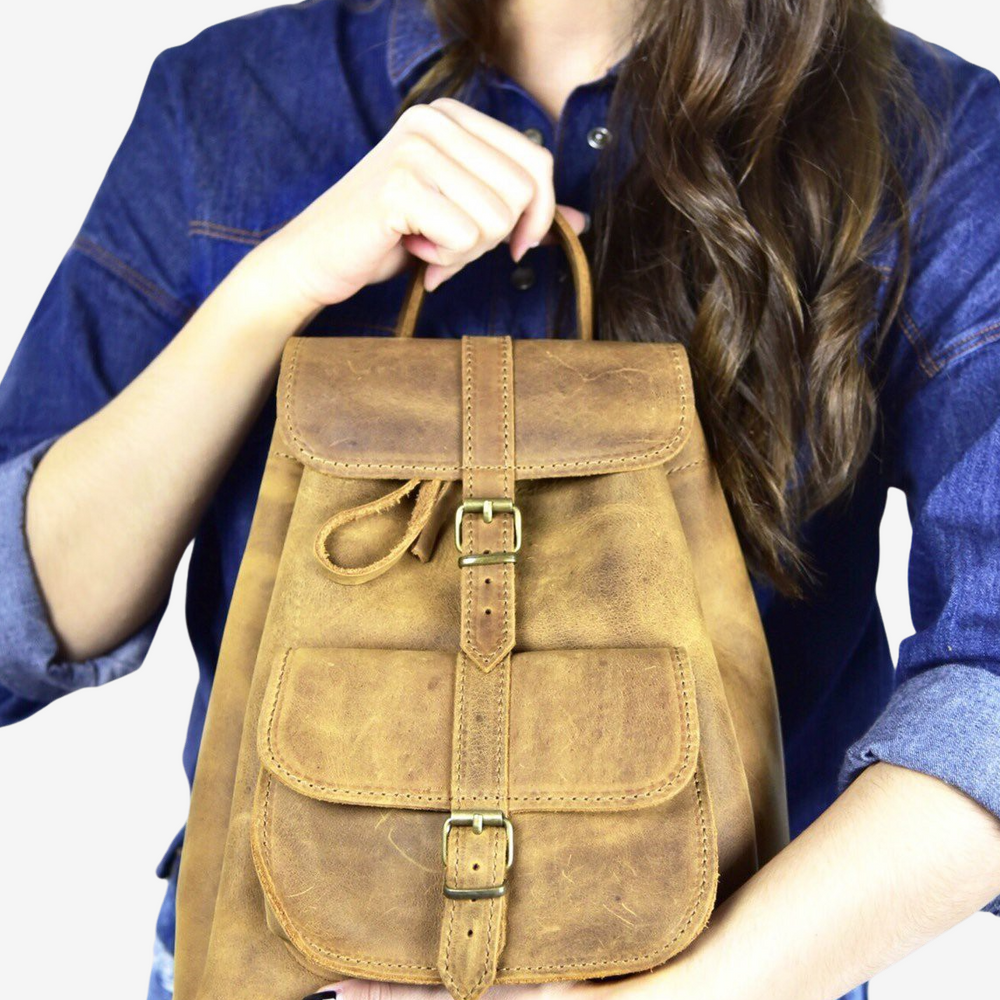 
                  
                    genuine Greek Leather backpacks
                  
                