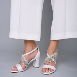 wedding shoes for bride block heel