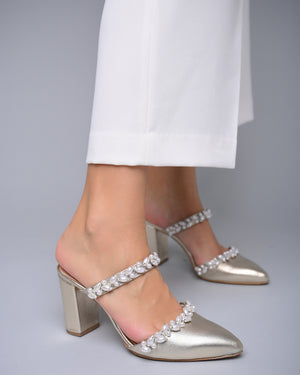 wedding shoes for bride block heel