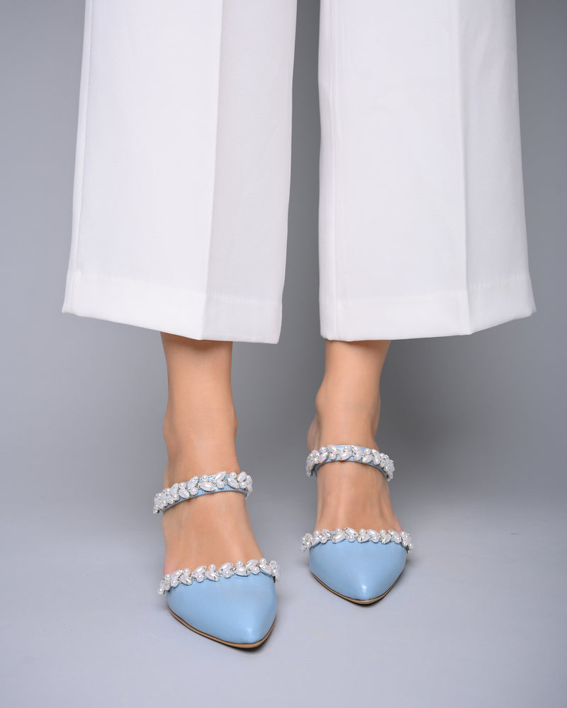 Bridal shoes blue - Chlorita – PinkyPromiseAccs