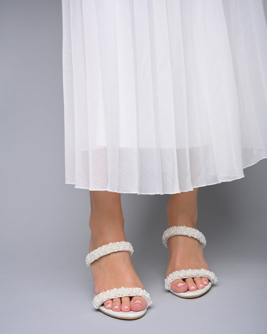 bridal sandals heels