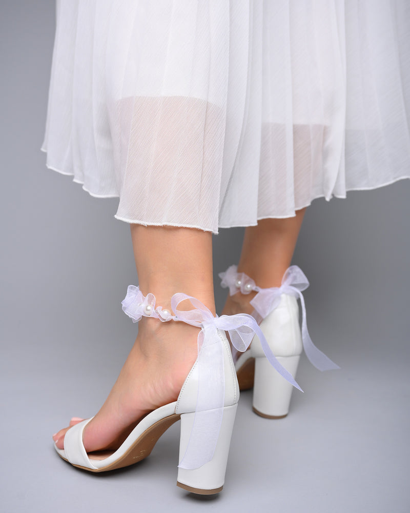 
            
                Load image into Gallery viewer, bridal sandals heels
            
        