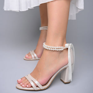 
            
                Φόρτωση εικόνας στο πρόγραμμα προβολής Gallery, bridal shoes with pearls for bride
            
        