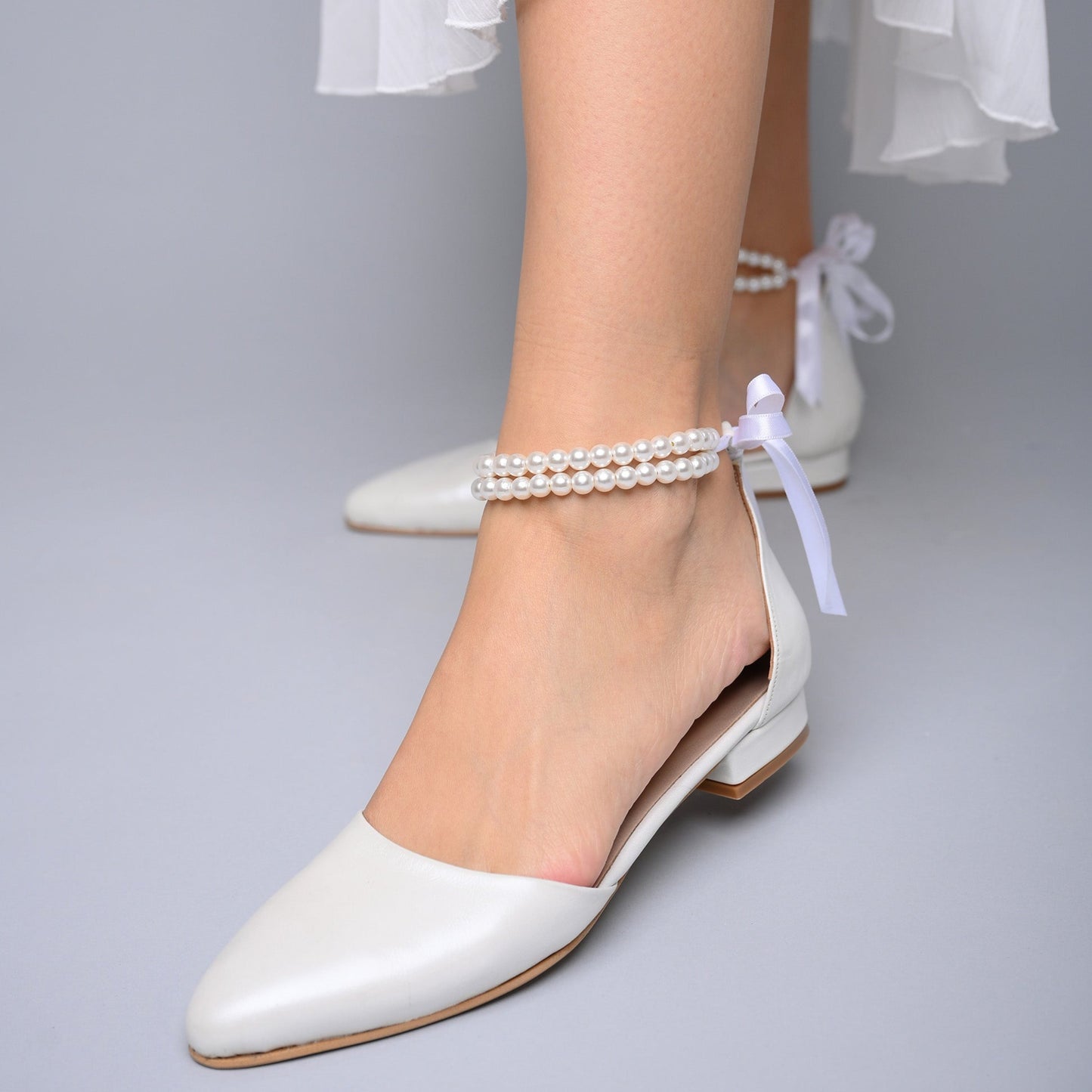 pearl wedding shoes