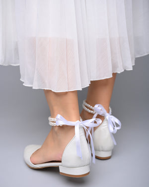 bridal shoes pearl