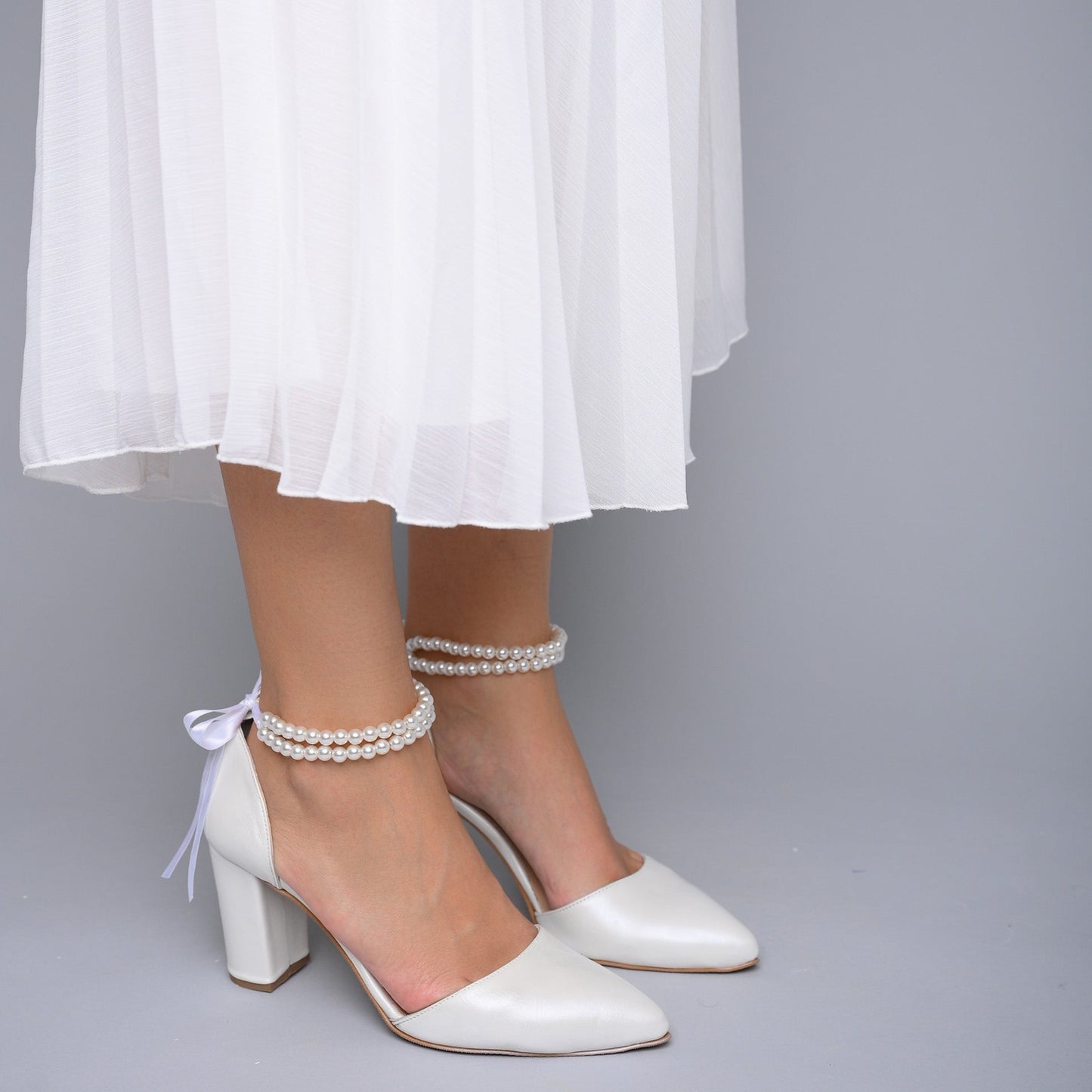 pearl wedding shoes