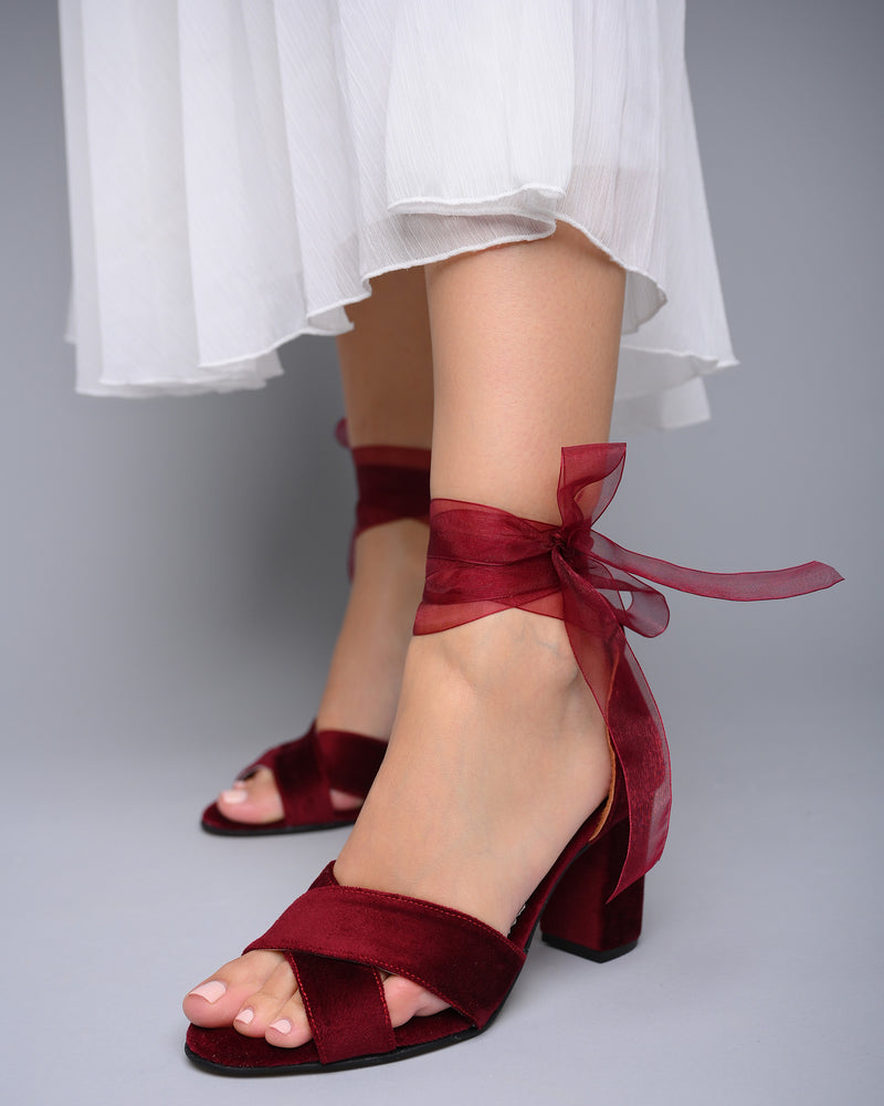 
            
                Load image into Gallery viewer, wedding shoes burgundy
            
        