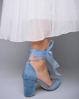 velvet wedding shoes block heel