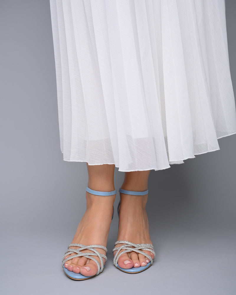 bridal shoes blue