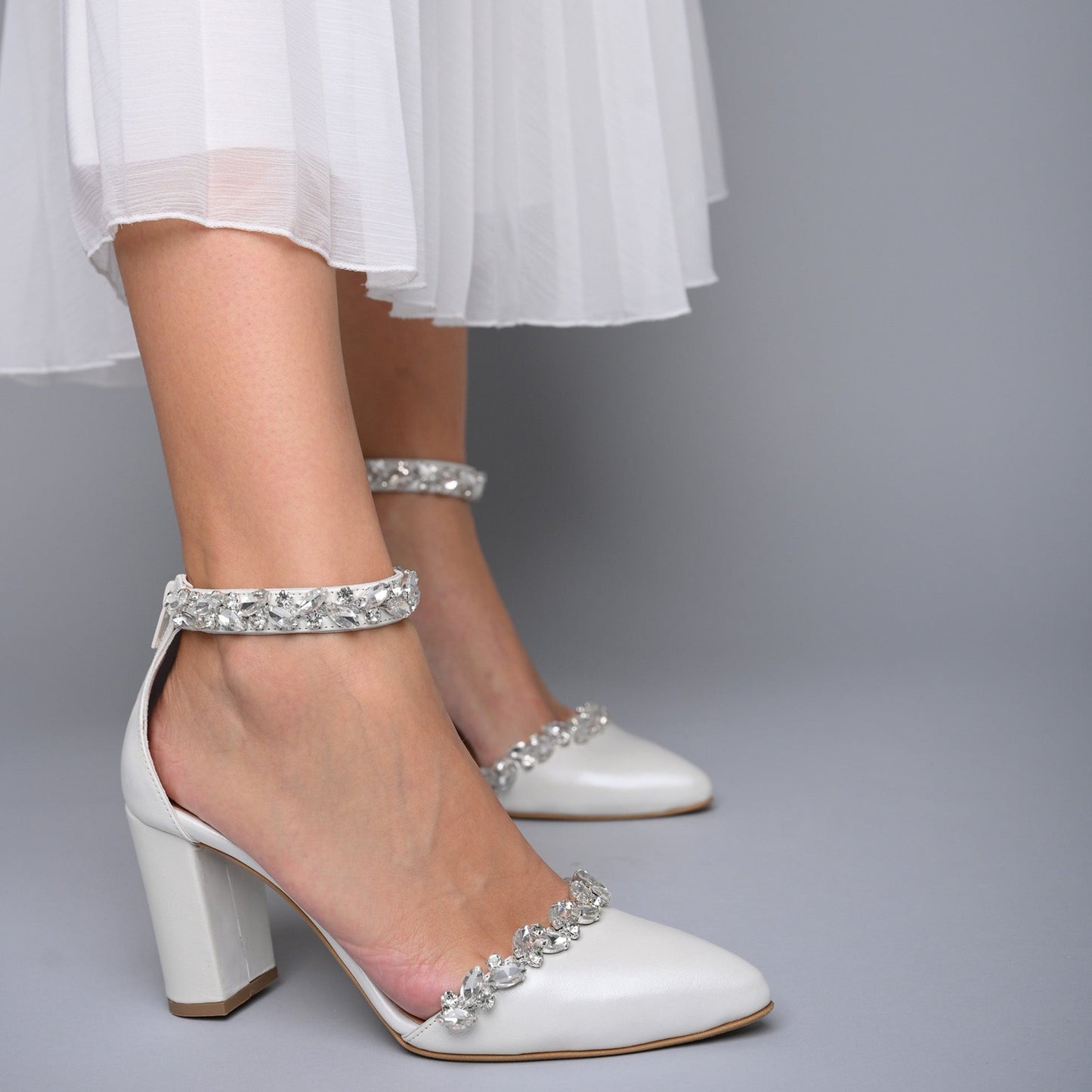 wedding shoes block heel