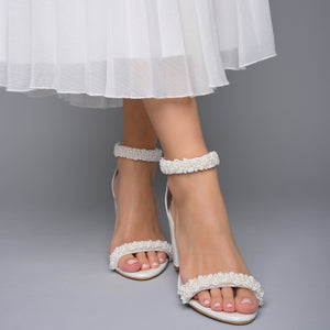wedding shoes pearl