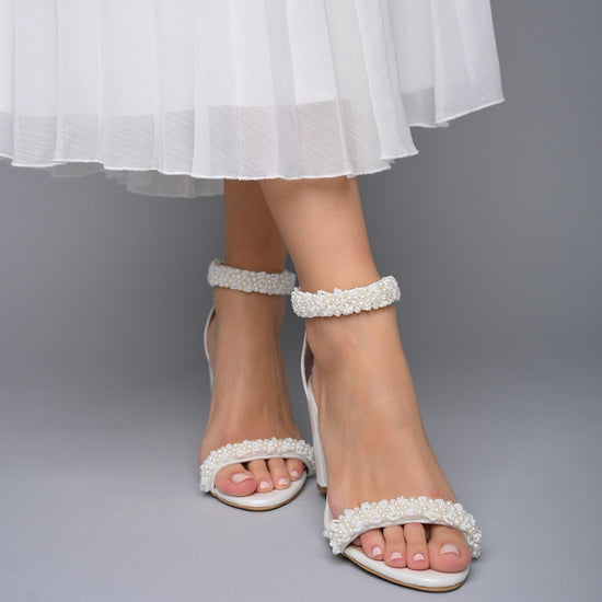 Load image into Gallery viewer, wedding shoes pearl

