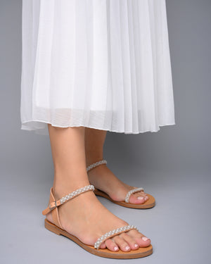 
            
                Load image into Gallery viewer, bridal sandals flat
            
        