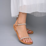 wedding sandals flat