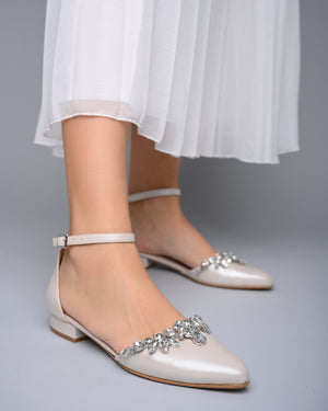 bridal shoes low heel