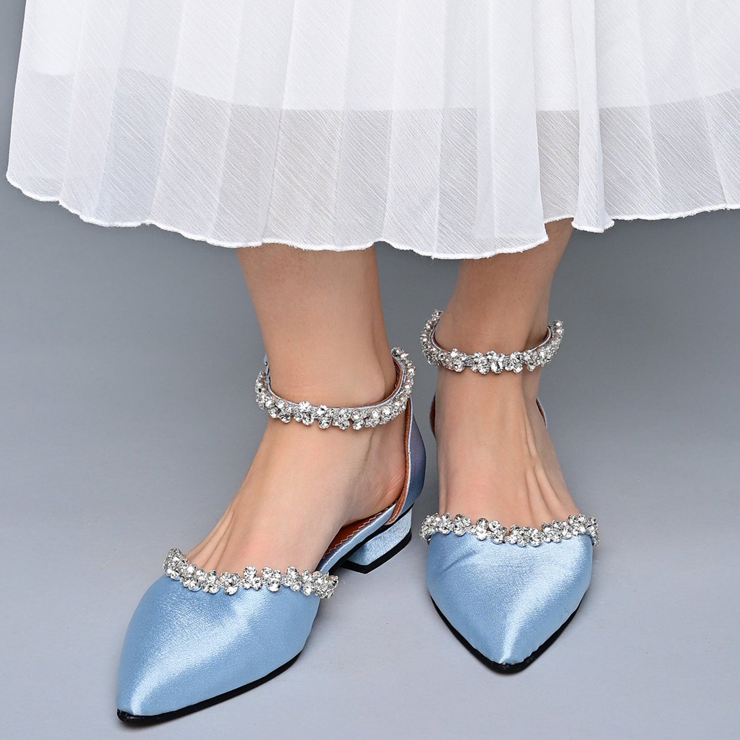 blue wedding shoes