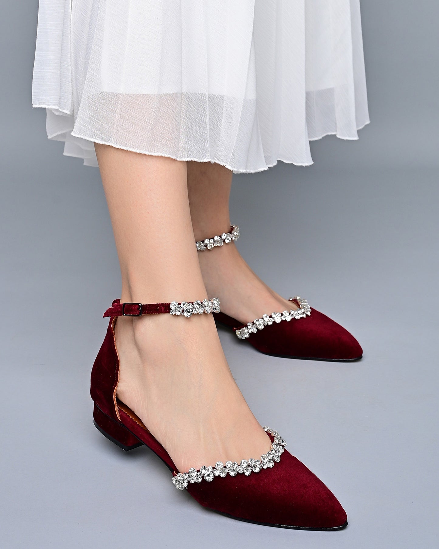 Women's Red Platform Fabrics Rhinestone Round-toe Pencil Heel Pumps Bridal  Heels | Pencil heels, Heels, Pumps heels
