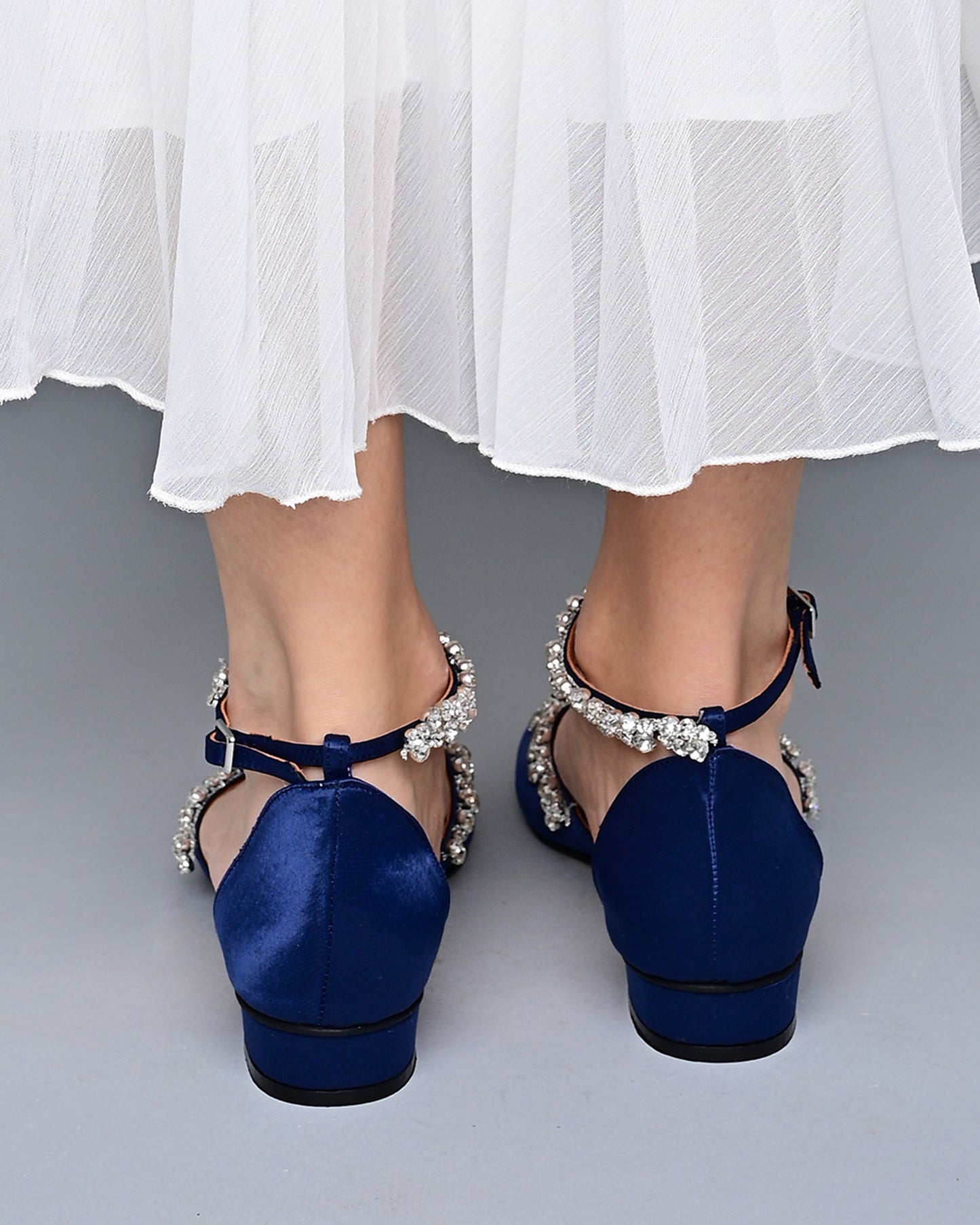Load image into Gallery viewer, blue wedding shoes
