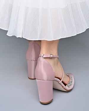 block heel wedding shoes