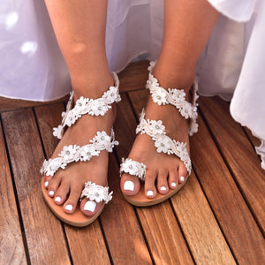 flat wedding sandals