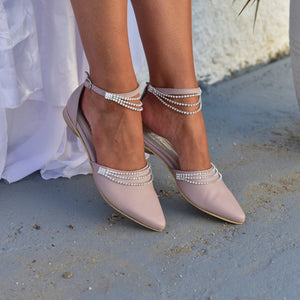 boho wedding shoes, wedding flats