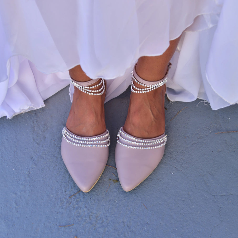 
            
                Load image into Gallery viewer,  wedding flats, Ankle Strap Sandals
            
        