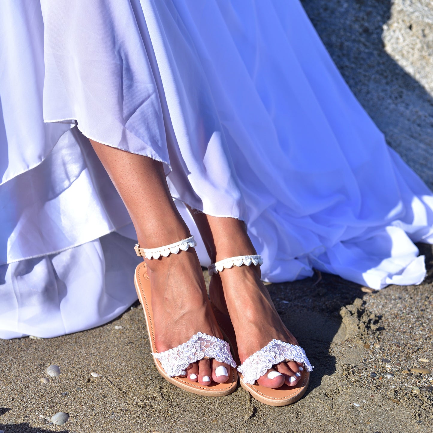 bridal sandals, wedding leather shoes, flat wedding shoes