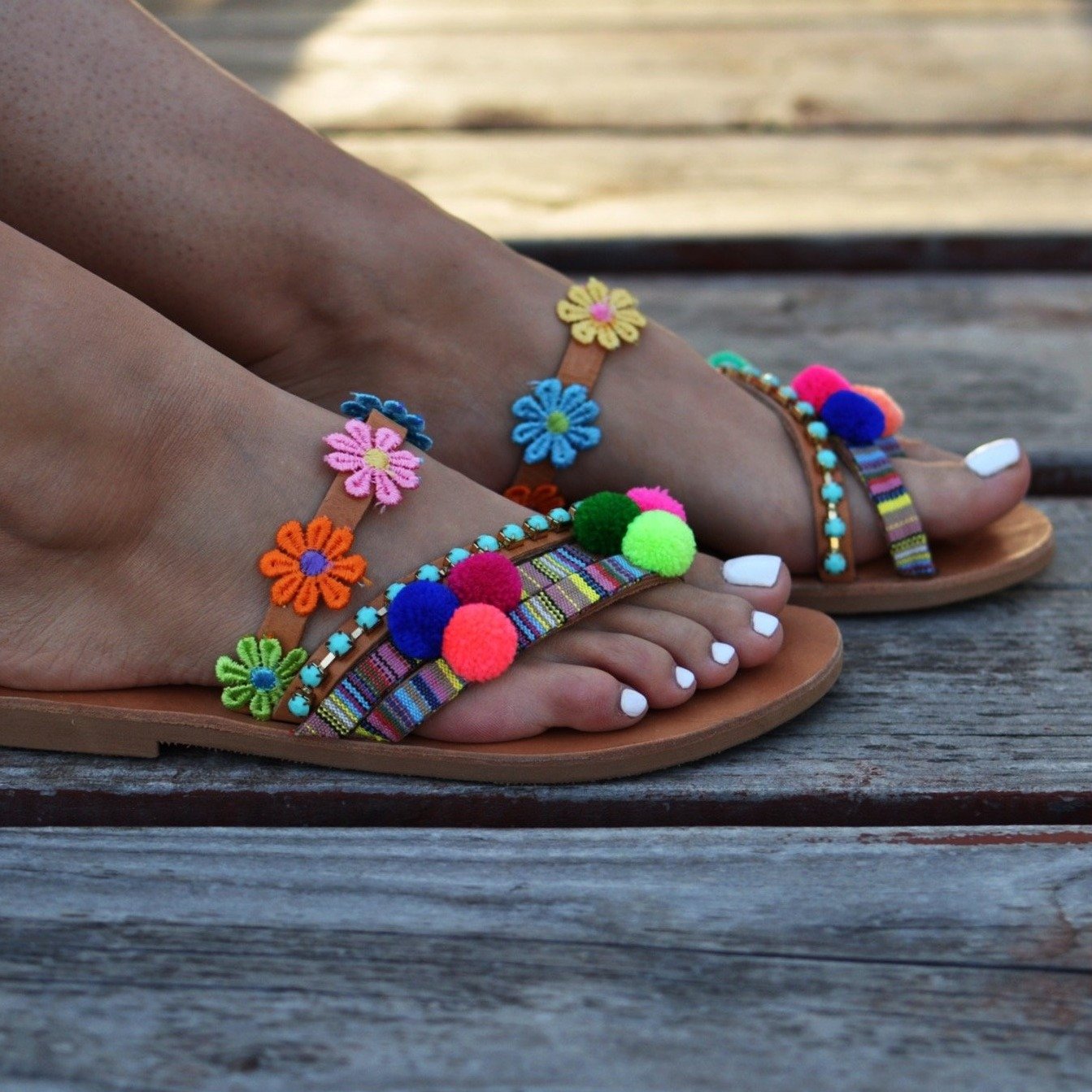 handmade greek sandals