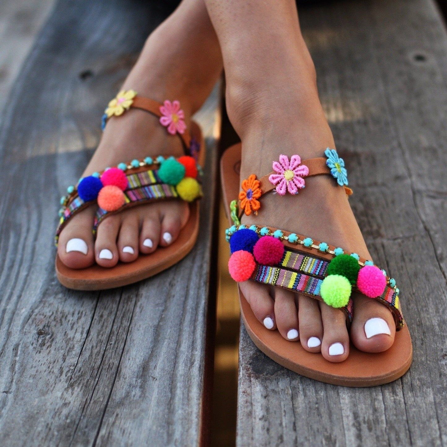 sandals made in greece