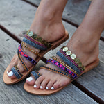 bohemian flat sandals, sandals for women, sandals made in greece