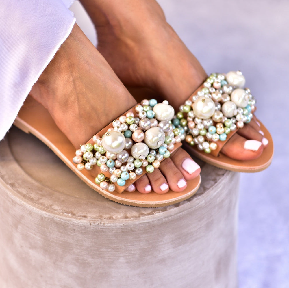 wedding shoes for bride, slides for women, women's slide sandals