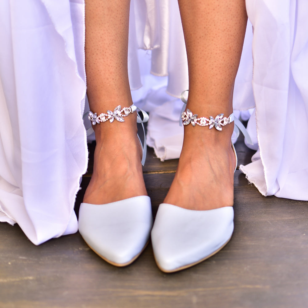 wedding flats, Ankle Strap Sandals