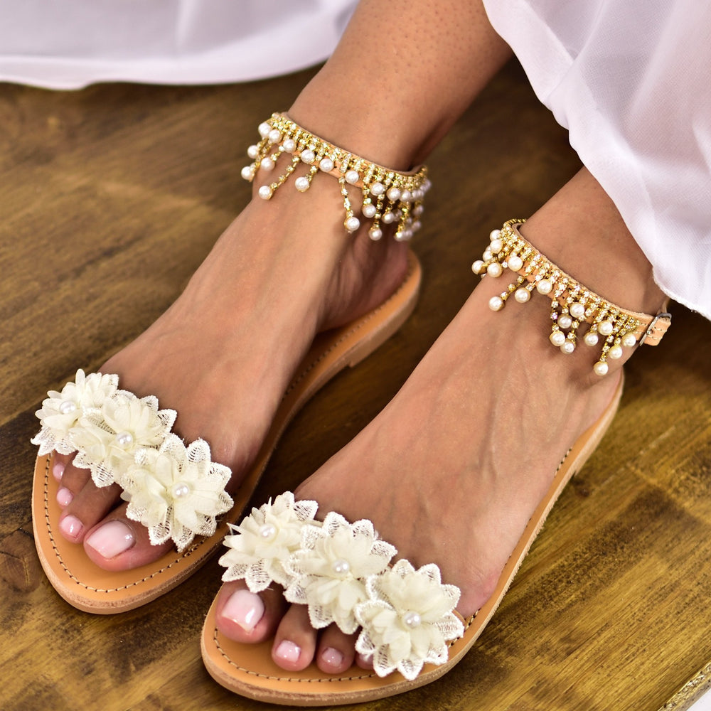 wedding shoes, bridal sandals, wedding leather shoes