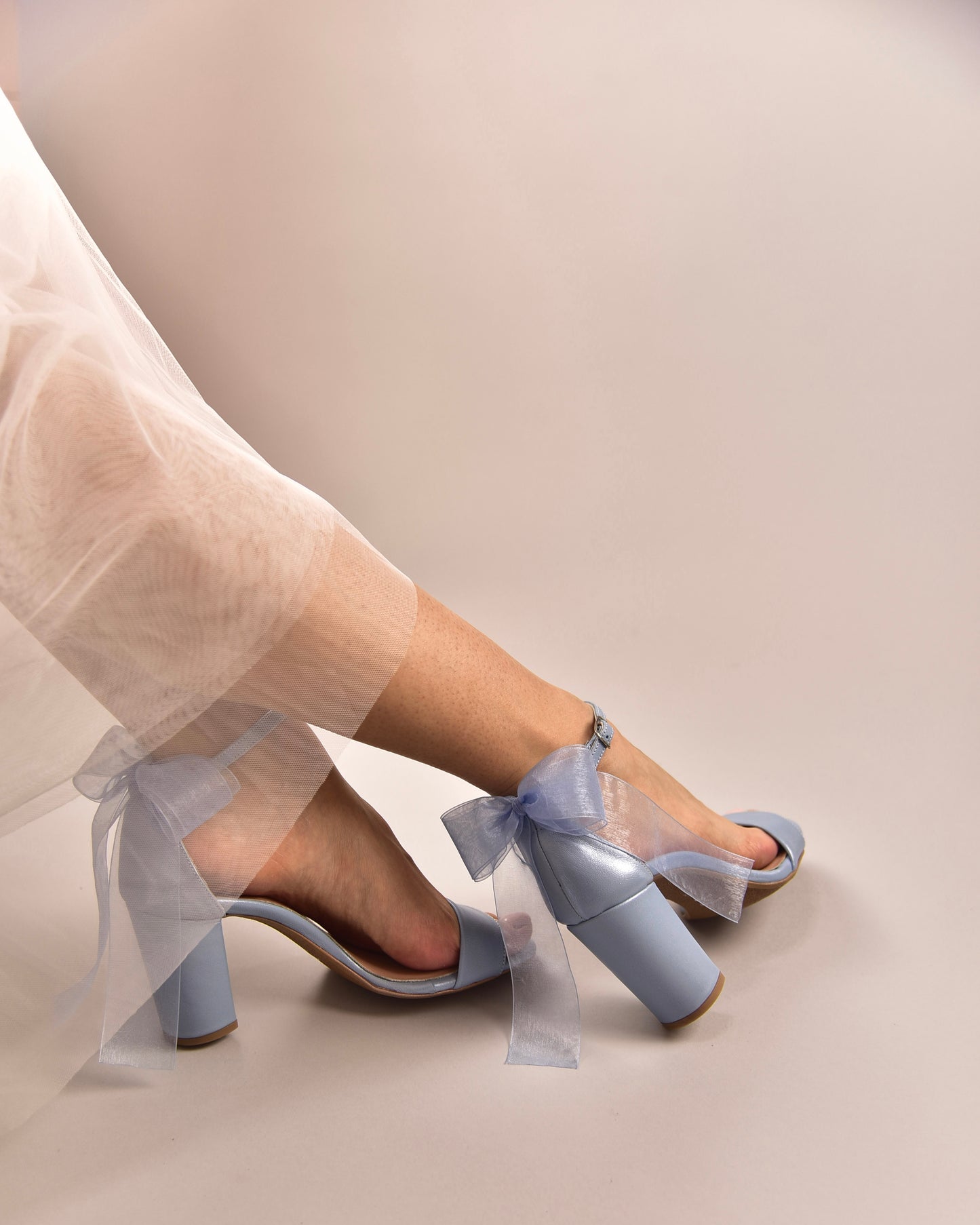 Blue and Ivory Wedding Shoes, Viola - Floral Wedding Shoes