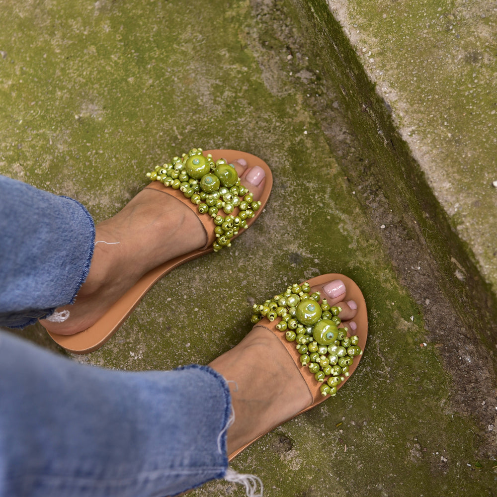 
                  
                    pearl sandals
                  
                
