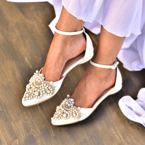 bridal shoes,  wedding shoes ivory