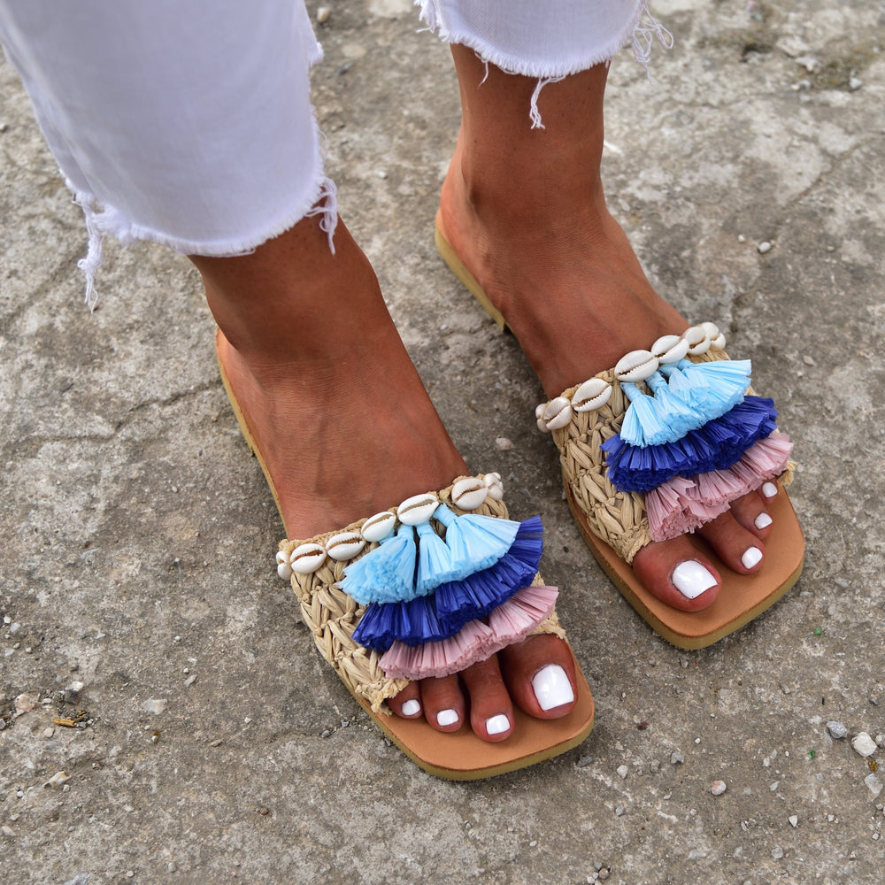 
            
                Φόρτωση εικόνας στο πρόγραμμα προβολής Gallery, bohemian sandals made in greece, slides for women
            
        