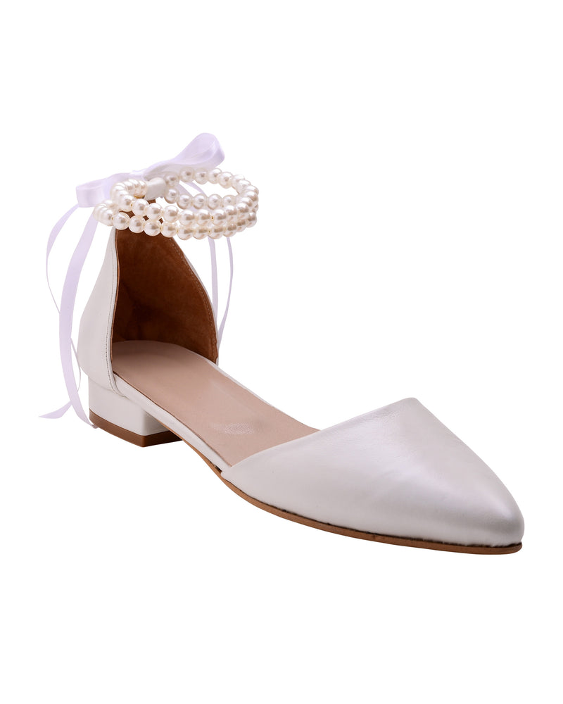 bridal shoes pearl for bride